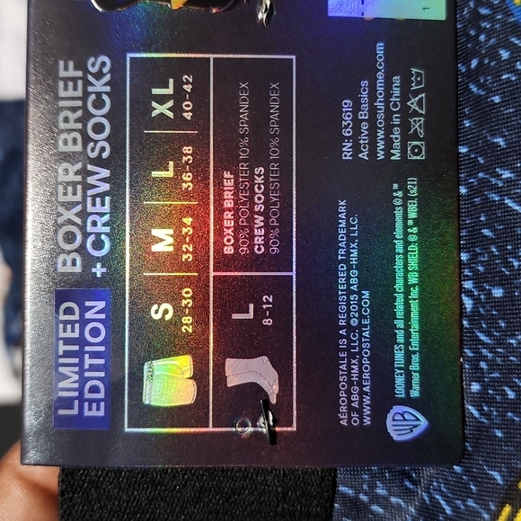 Marvel Aeropostale boxer brief+crew socks size X-Large - Picture 9 of 9